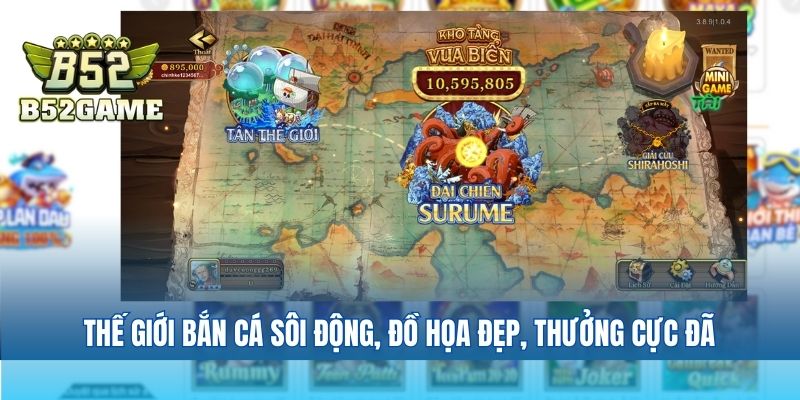 Bắn cá đổi thưởng với đẳng cấp giao diện đẹp